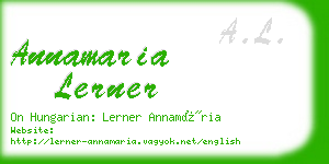 annamaria lerner business card